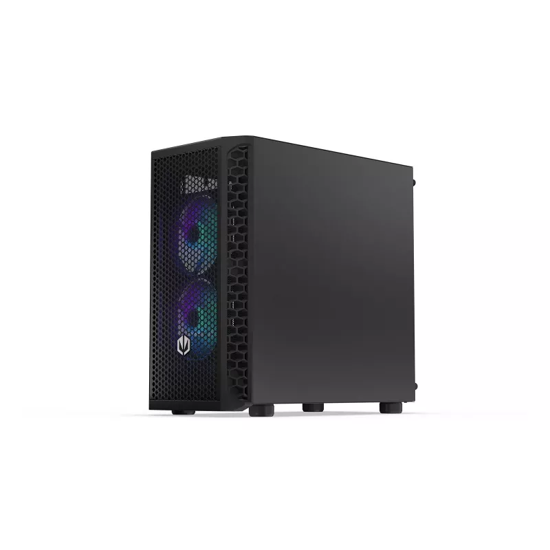Kompiuterio korpusas Endorfy Signum M30 ARGB — Micro Tower mATX, tinklinis priekis, 3x 120 mm ARGB ventiliatoriai, grūdintas stiklas, USB-C 20 Gb/s