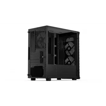 Kompiuterio korpusas Endorfy Signum M30 ARGB — Micro Tower mATX, tinklinis priekis, 3x 120 mm ARGB ventiliatoriai, grūdintas stiklas, USB-C 20 Gb/s