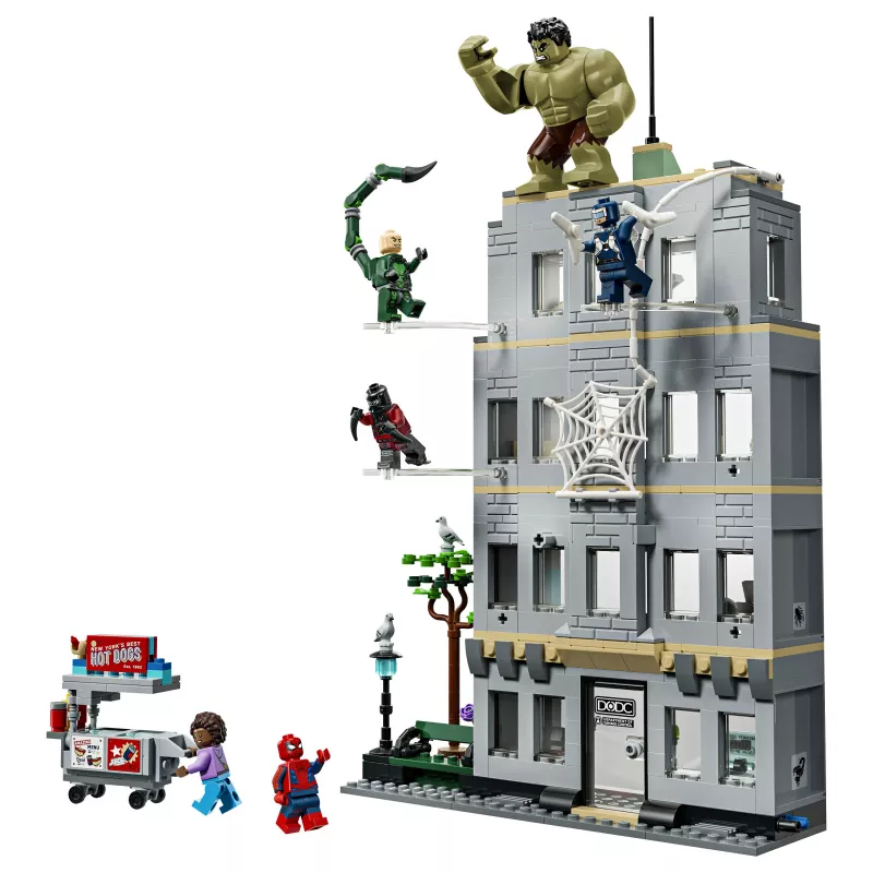 LEGO Marvel 76350 „Žmogus-voras prieš Hulką: epinis susidūrimas“ (534 dalių)