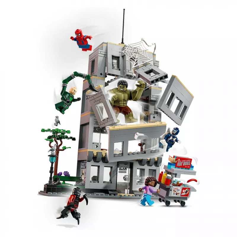 LEGO Marvel 76350 „Žmogus-voras prieš Hulką: epinis susidūrimas“ (534 dalių)