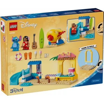 LEGO Disney 43280 Paplūdimio pramogos su Lilo ir Stitch (113 dalių)