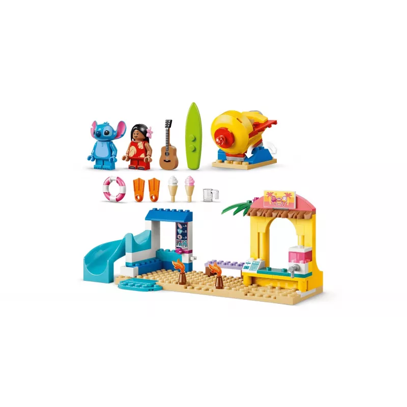 LEGO Disney 43280 Paplūdimio pramogos su Lilo ir Stitch (113 dalių)
