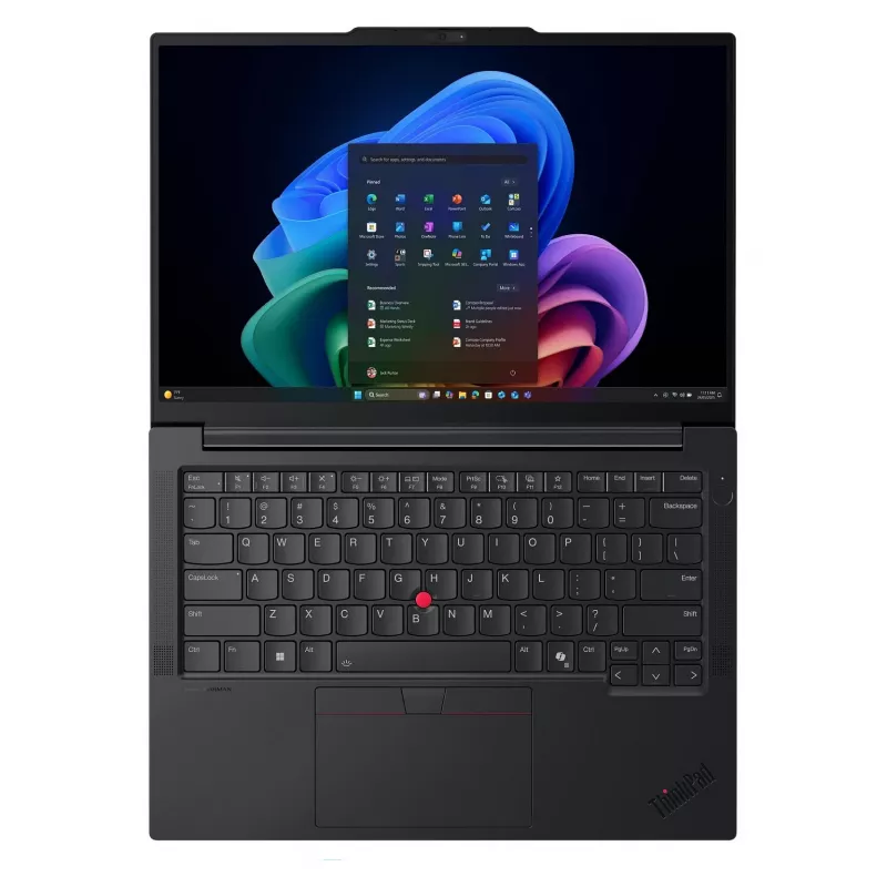 Lenovo ThinkPad E14 Gen 8 21Y6000QGE verslo nešiojamas kompiuteris, Intel Core Ultra 7 355, 14 colių WUXGA, 16GB DDR5, 512GB SSD, Windows 11 Pro