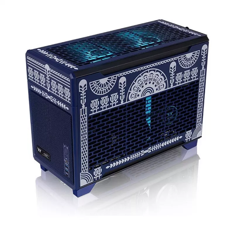 Thermaltake TR100 Koralie Edition Cobalt Blue Mini-ITX SFF korpusas su PCIe 4.0 keltuvu - CA-11A-00SPNN-AR