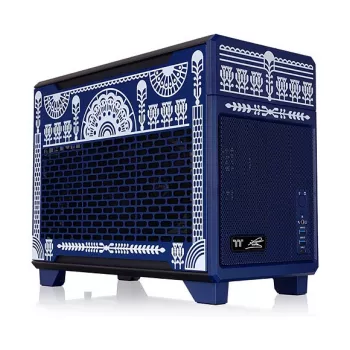 Thermaltake TR100 Koralie Edition Cobalt Blue Mini-ITX SFF korpusas su PCIe 4.0 keltuvu - CA-11A-00SPNN-AR