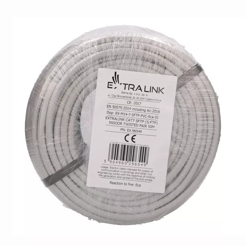 Extralink CAT7 S/FTP vidaus montavimo kabelis 50 m EX.96549