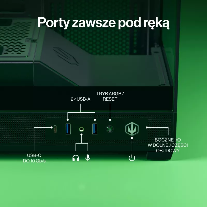 ENDORFY Fishtank 6000 Flex vidutinis bokštinis kompiuterio korpusas – juodas, dvigubas grūdintas stiklas, USB-C, E-ATX, paruoštas galiniam jungimui (be ventiliatorių)