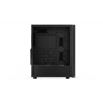 ENDORFY Ventum 400 Air ATX korpusas – juodas, grūdintas stiklas, 4x Stratus 120 PWM ventiliatoriai, USB-C