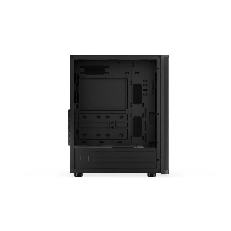 ENDORFY Ventum 400 Air ATX korpusas – juodas, grūdintas stiklas, 4x Stratus 120 PWM ventiliatoriai, USB-C