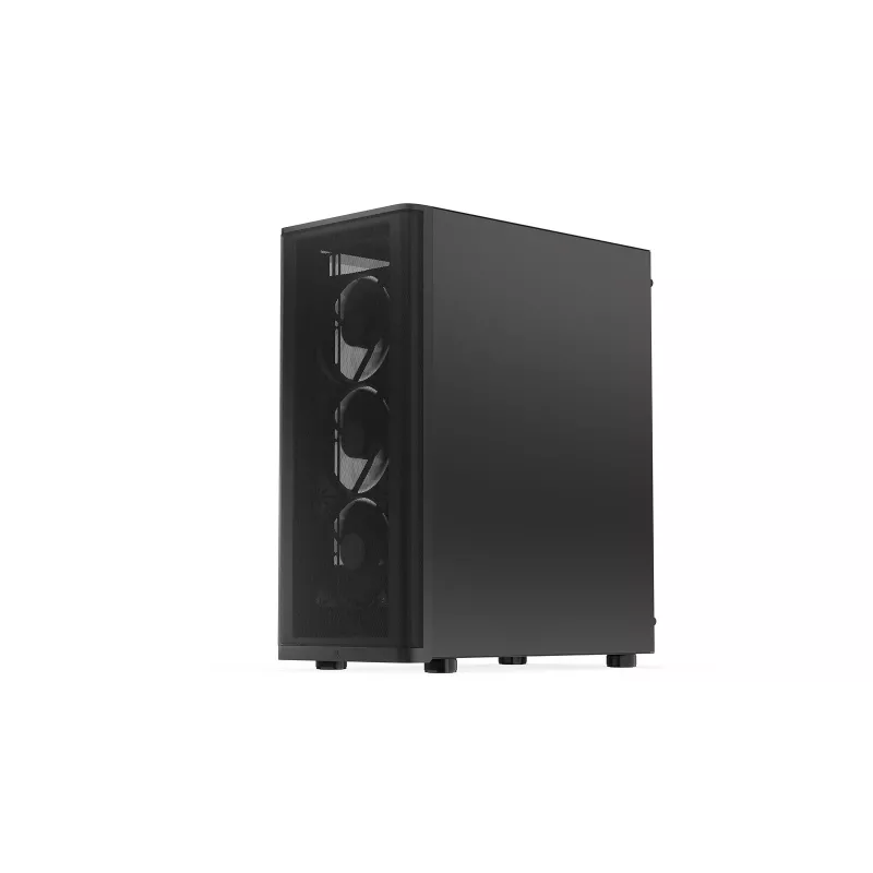 ENDORFY Ventum 400 Air ATX korpusas – juodas, grūdintas stiklas, 4x Stratus 120 PWM ventiliatoriai, USB-C