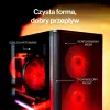 ENDORFY Ventum 400 Air ATX korpusas – juodas, grūdintas stiklas, 4x Stratus 120 PWM ventiliatoriai, USB-C