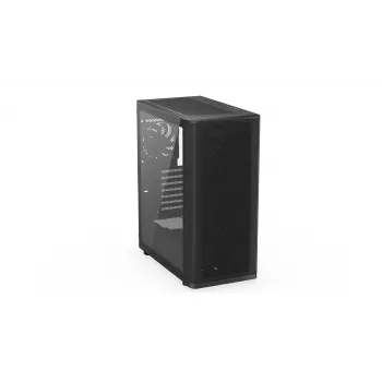 ENDORFY Ventum 400 Air ATX korpusas – juodas, grūdintas stiklas, 4x Stratus 120 PWM ventiliatoriai, USB-C