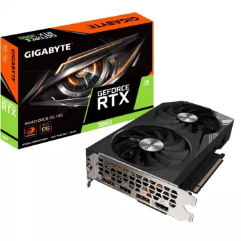 Gigabyte GeForce RTX 3060 WINDFORCE OC 12G (rev. 2.0) NVIDIA 12 GB GDDR6 Graphics Card GV-N3060WF2OC-12GD2.0