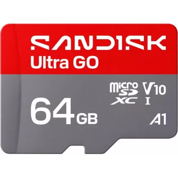 „SanDisk Ultra GO“ microSDXC 64 GB UHS-I V10 A1 SDSQUGN-064G-GN6MN 140 MB/s