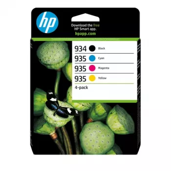 HP 934/935 Original Ink Cartridge 4-Pack (Black, Cyan, Magenta, Yellow)