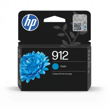 HP 912 Cyan Original Ink Cartridge (3YL77AE#LS1)