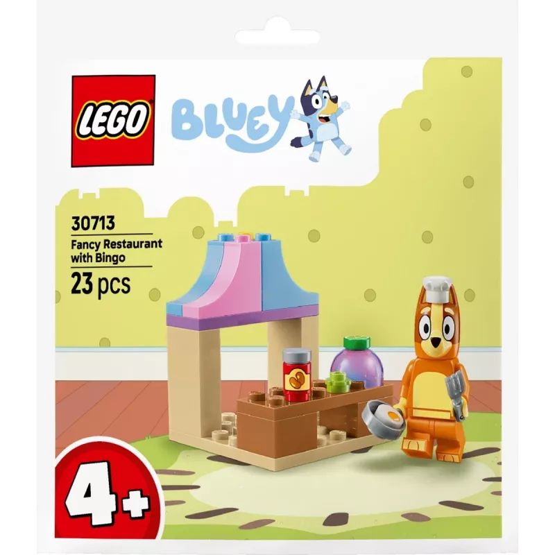 LEGO Bluey 30713 Fancy Restaurant su Bingo mini-build polybag