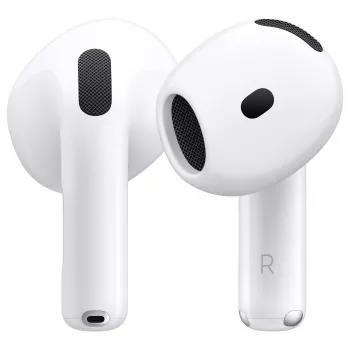 Apple AirPods 4 kartos belaidės ausinės su MagSafe įkrovimo dėklu – balta (MXP63LL/A)