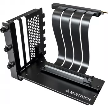 MONTECH Vertikalaus GPU montavimo rinkinys PCIe 4.0 keltuvas 20 cm juodas