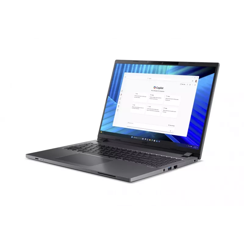 Acer TravelMate P2 TMP216-71-G3-TCO 16 inch WUXGA IPS nešiojamas kompiuteris Intel Core Ultra 5 125H 16GB RAM 512GB SSD Windows 11 Pro pirštų atspaudų skaitytuvas išmaniosios kortelės skaitytuvas 3 metų On-Site NBD garantija