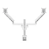 Vogels MOMO 4237 Dvigubas Monitorių Stovas Ant Stalo – Baltas