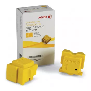 Xerox 108R00933 Kietas rašalas geltonas – 1 lazdelė, skirta ColorQube 8570, 8580