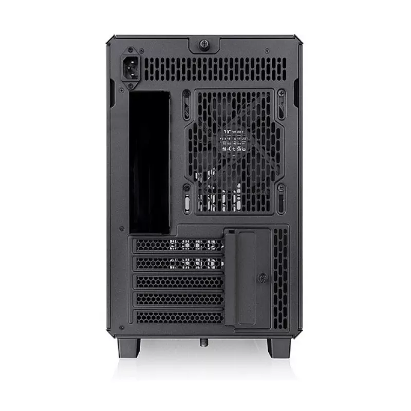 Thermaltake TR200 WS Super Mini Tower korpusas, juodas/medis, grūdintas stiklas