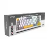 INCA Gaming Keyboard RGB Red Switch USB Mechanical 2,00m White (IKG-457)