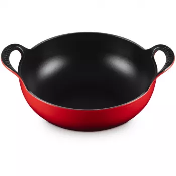 Le Creuset ketaus balti puodas 24 cm vyšninė raudona