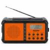 TechniSat TechniRadio Solar 2 DAB+/FM nešiojamas radijas su saulės baterija ir rankine suka, juoda/oranžinė