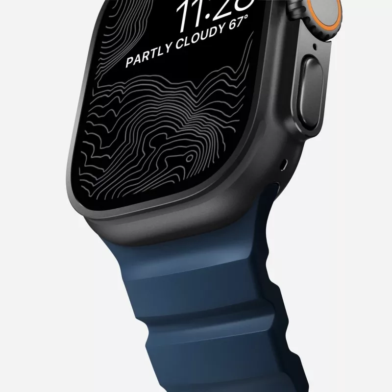 NOMAD Rocky Point Band, skirta Apple Watch 46mm/49mm, Navy/Black