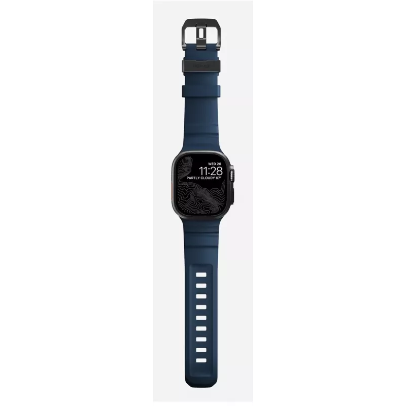 NOMAD Rocky Point Band, skirta Apple Watch 46mm/49mm, Navy/Black