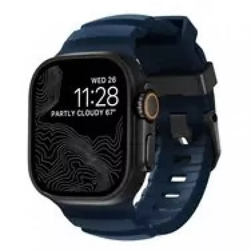 NOMAD Rocky Point Band, skirta Apple Watch 46mm/49mm, Navy/Black