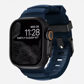 NOMAD Rocky Point Band, skirta Apple Watch 46mm/49mm, Navy/Black