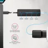 AXAGON HUE-C2C USB-C 5 Gbps kelioninis šakotuvas, 2x USB-A + 2x USB-C, USB-C maitinimo įėjimas, 19 cm kabelis