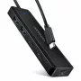 AXAGON HUE-C2C USB-C 5 Gbps kelioninis šakotuvas, 2x USB-A + 2x USB-C, USB-C maitinimo įėjimas, 19 cm kabelis