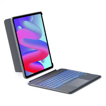 Inateck Keyboard Case for iPad 10th Gen (10.9-inch, 2022) with Trackpad and Backlight - Gray
