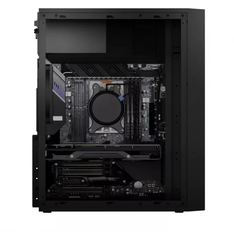 Logic Concept J23 PRO Black Mid-Tower Computer Case with Tempered Glass, USB-C, ARGB Fans
