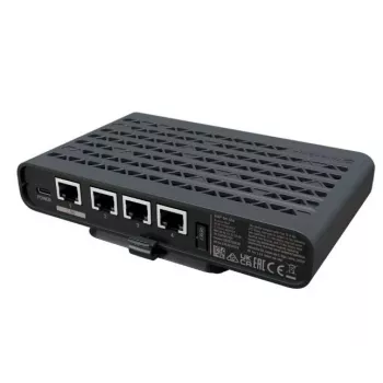 MikroTik hAP be lite A42G-HBEP Wi-Fi 7 Tri-Banginis maršrutizatorius, 4x 2.5GbE, 1x 10GbE, USB 3.0