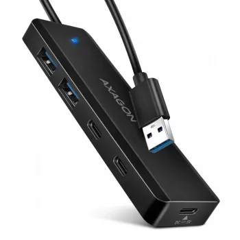 i-tec Axagon HUE-C2A USB-C Hub 4-Port 5 Gbps 2x USB-A + 2x USB-C su Power Delivery