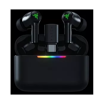 „RAZER Hammerhead V3 HyperSpeed“ belaidės ausinės žaidimams, ANC, Bluetooth 5.2, 2,4 GHz siųstuvas, THX erdvinis garsas, juodos
