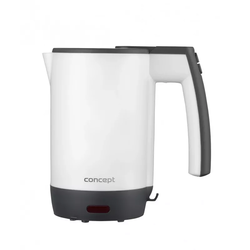 Concept RK7030 kelioninis elektrinis virdulys 0,5 l su 2 puodeliais, baltas