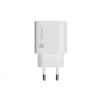 NATEC Ribera sieninis įkroviklis 1x USB-C 20W Baltas