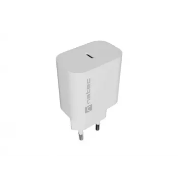 NATEC Ribera sieninis įkroviklis 1x USB-C 20W Baltas