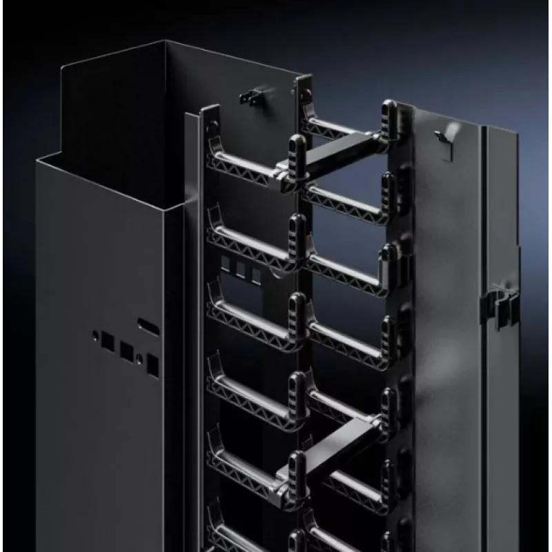 Rittal VX IT kabelių kanalas, 42U, montuojamas stove, RAL 9005