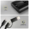 AXAGON EEM2-SD2B išorinis korpusas 10Gbps M.2 NVMe/SATA SSD su LED ekranu, USB-C, juodas