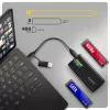 AXAGON EEM2-SD2B išorinis korpusas 10Gbps M.2 NVMe/SATA SSD su LED ekranu, USB-C, juodas
