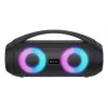 Denver BTG-618 nešiojamas Bluetooth vakarėlių garsiakalbis 200W su LED šviesomis, juodas