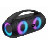 Denver BTG-618 nešiojamas Bluetooth vakarėlių garsiakalbis 200W su LED šviesomis, juodas