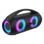 Denver BTG-618 nešiojamas Bluetooth vakarėlių garsiakalbis 200W su LED šviesomis, juodas